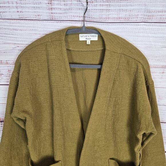Madewell Texture & Thred Wrap Jacket S Missing Sash Excellent as Open Cardigan - Picture 2 of 14